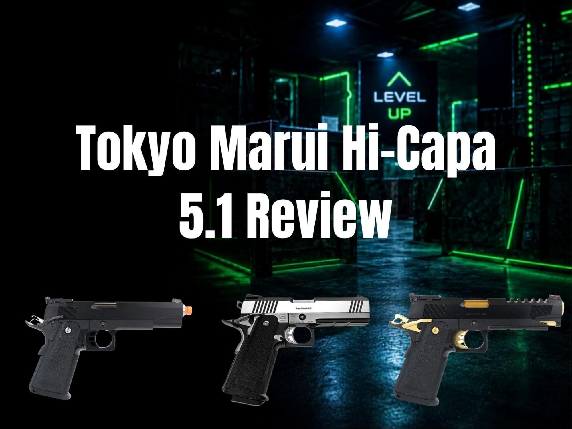 Tokyo Marui Hi-Capa 5.1 Review | Black, Stainless & Gold Match