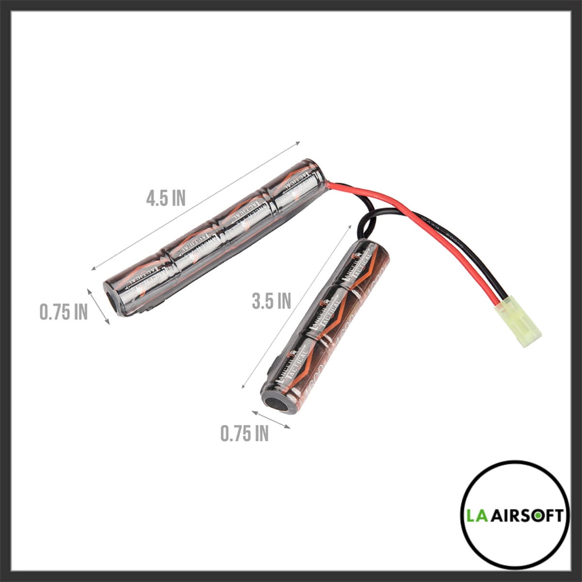 Lancer Tactical 8.4v 1600mAh Nunchuck NiMH Battery