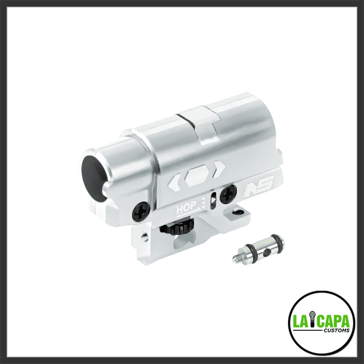 CNC Aluminum Hopup Chamber - Tokyo Marui Hi-CAPA 4.3 _ 5.1 _ Gold Match _ 1911 - Silver