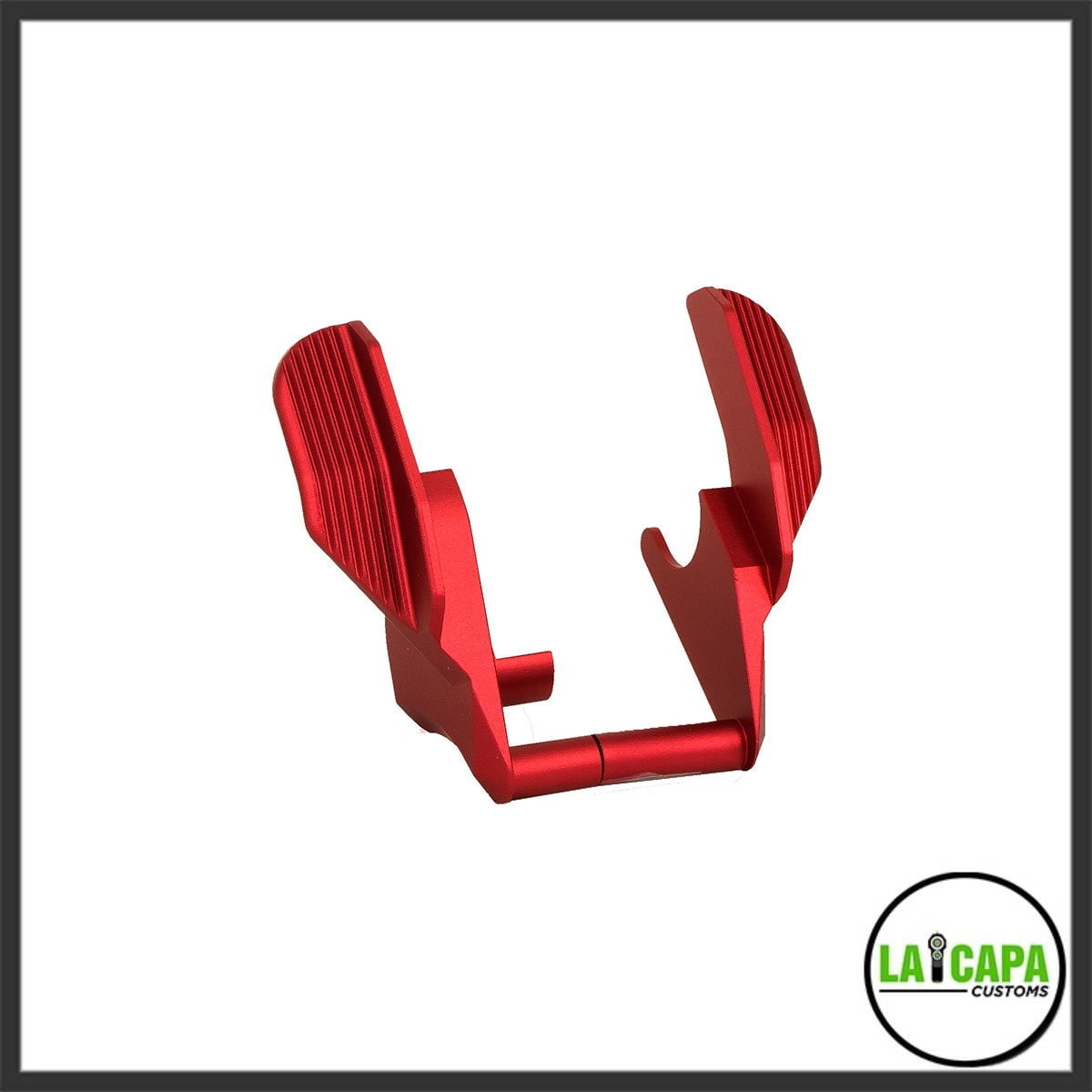 Edge “ALBATROSS” Aluminum Ambi Thumb Safetie for Hi Capa _ 1911 Red