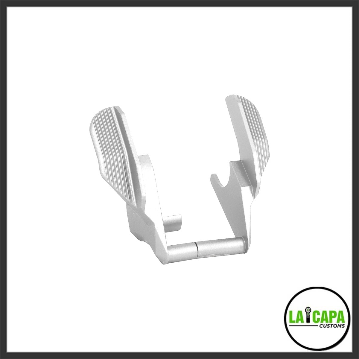 Edge “ALBATROSS” Aluminum Ambi Thumb Safetie for Hi Capa _ 1911 Silver