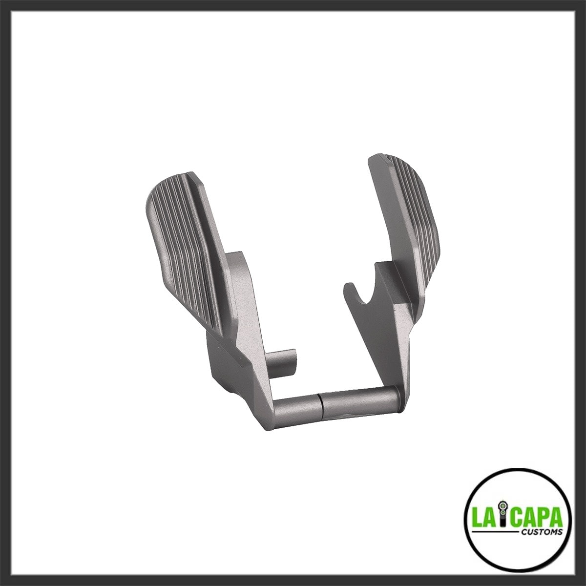 Edge “ALBATROSS” Aluminum Ambi Thumb Safetie for Hi Capa _ 1911 grey