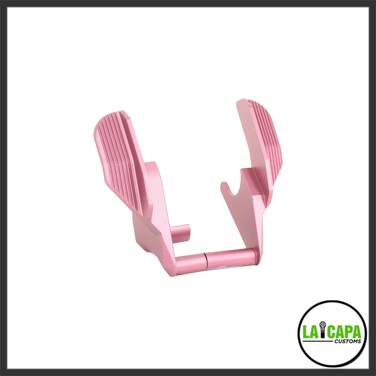 Edge “ALBATROSS” Aluminum Ambi Thumb Safetie for Hi Capa _ 1911 pink