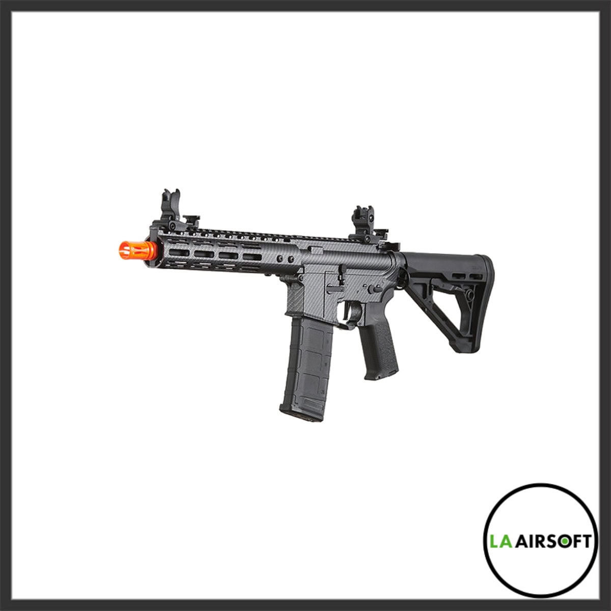 Lancer Tactical Gen 3 Archon 9" M-LOK Airsoft AEG Rifle w/ Delta Stock (Black/Carbon)
