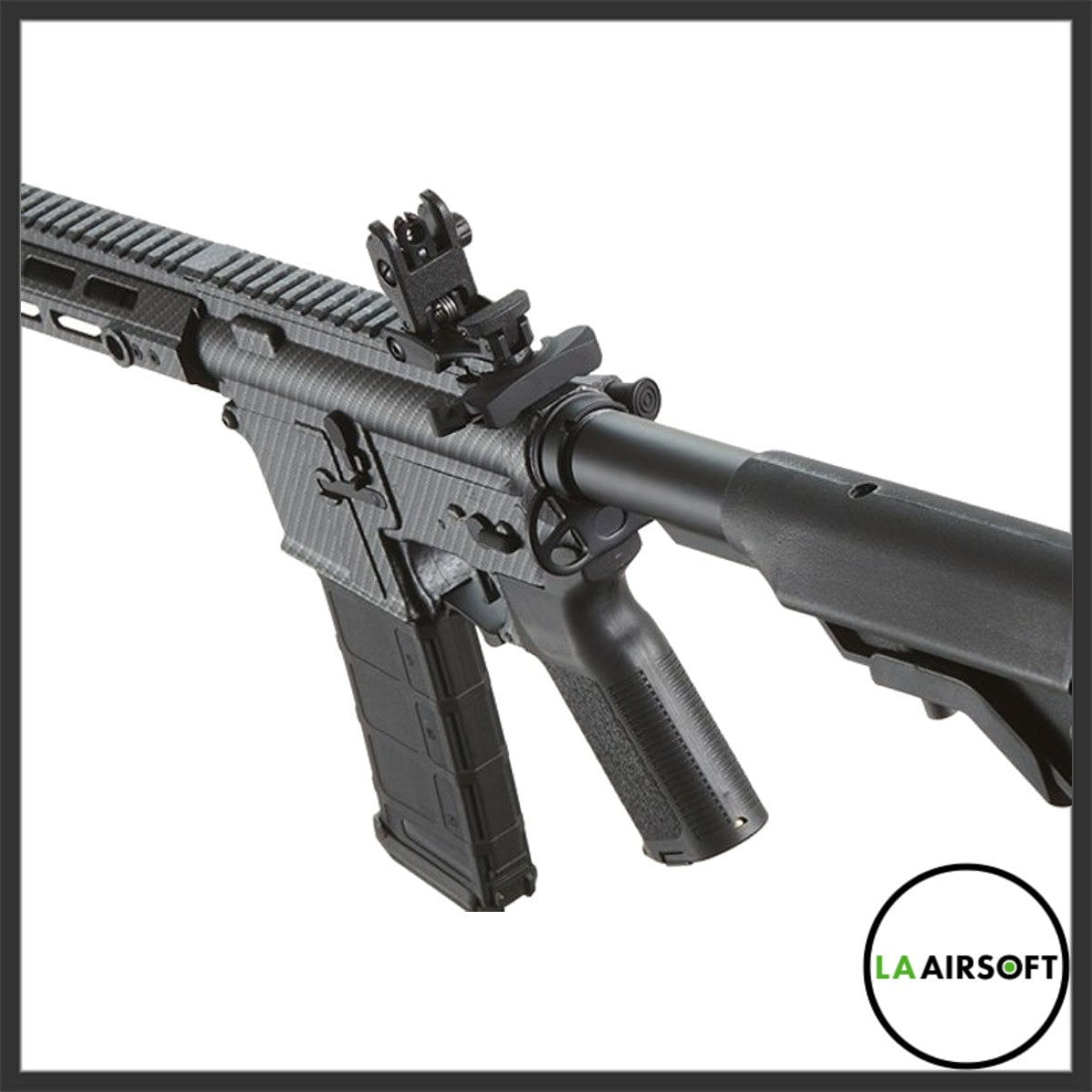 Lancer Tactical Gen 3 Archon 9" M-LOK Airsoft AEG Rifle w/ Delta Stock (Black/Carbon)