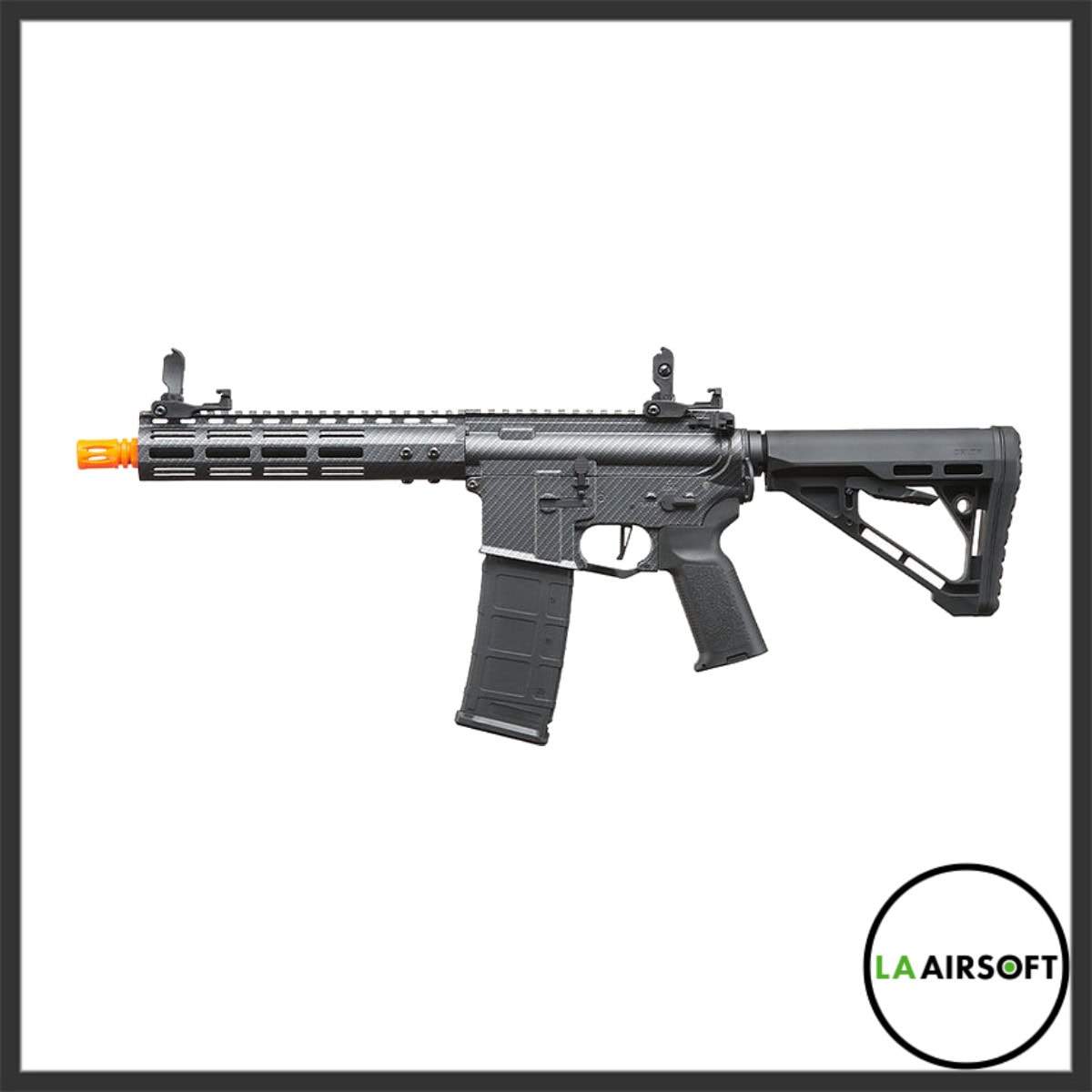 Lancer Tactical Gen 3 Archon 9" M-LOK Airsoft AEG Rifle w/ Delta Stock (Black/Carbon)