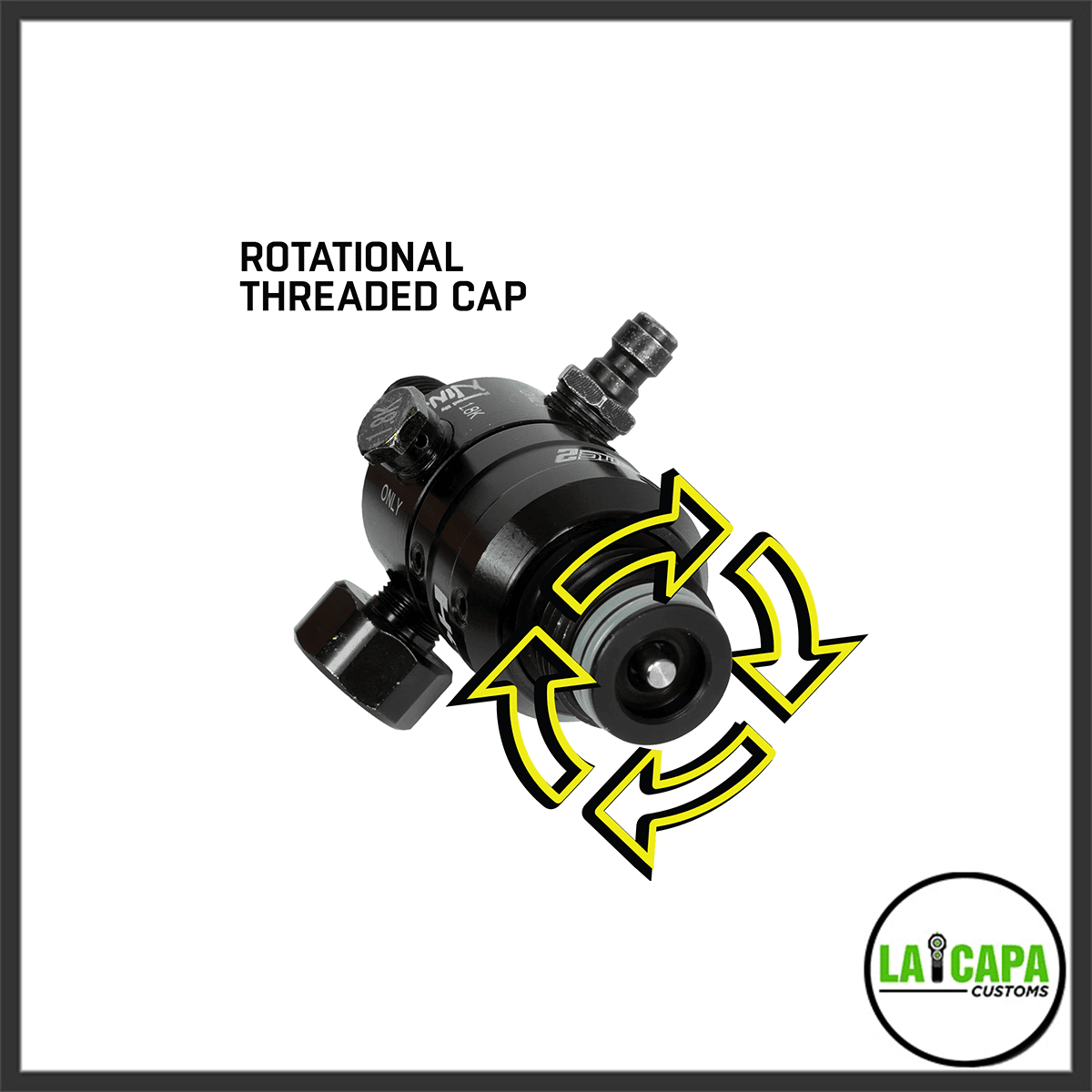 HK Army Aerolite Pro regulator - Adjustable and Rotational - Black