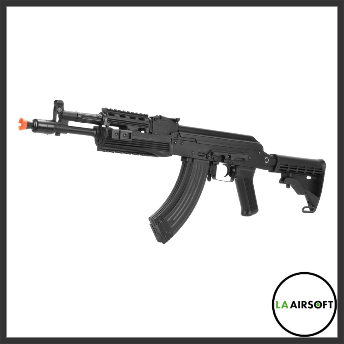 Lancer Tactical LCT AK104 Airsoft Steel AEG Airsoft Rifle w/ Folding Stock (Black)