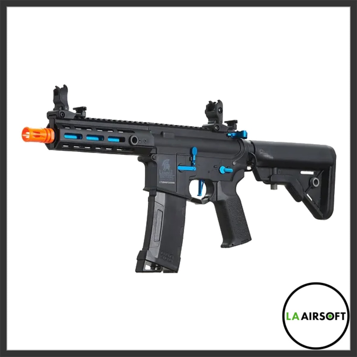 Lancer Tactical Gen 3 Hellion 7" M-LOK Airsoft AEG w/ Crane Stock