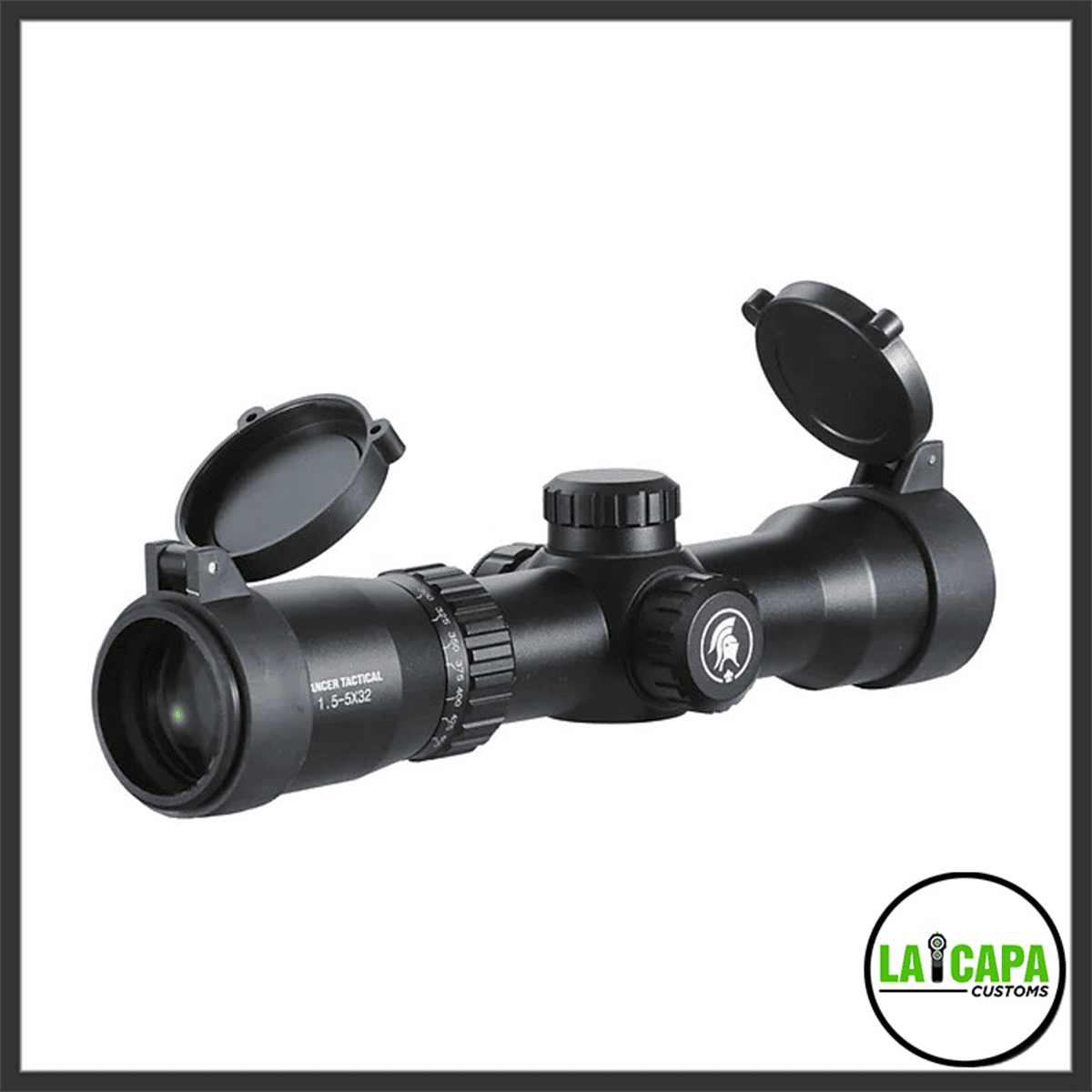 Lancer Tactical 1.5-5x32 Rifle Scope with Mounts
