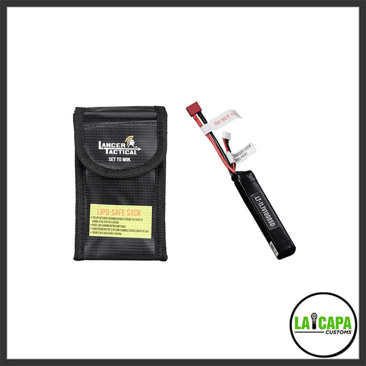 Lancer Tactical 11.1v 1100mAh 20C Stick LiPo Battery (Deans Connector)