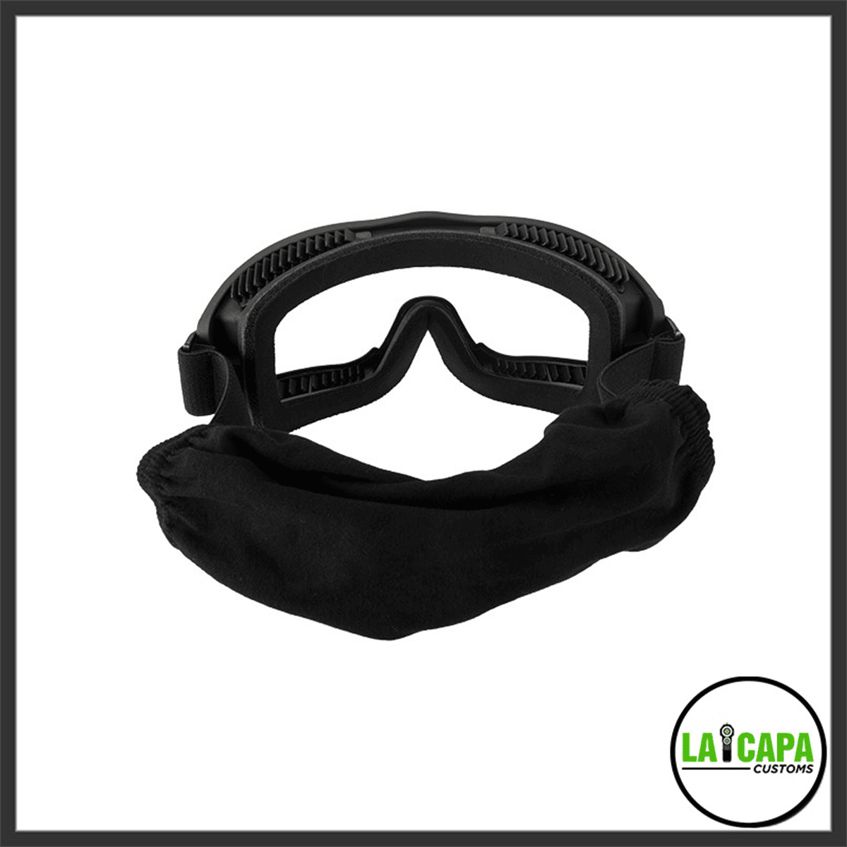 Lancer Tactical Aero Protective Black Airsoft Goggles