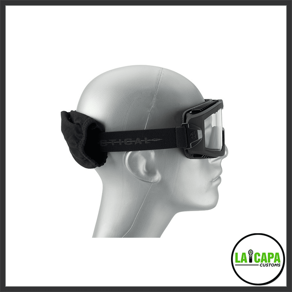 Lancer Tactical Aero Protective Black Airsoft Goggles