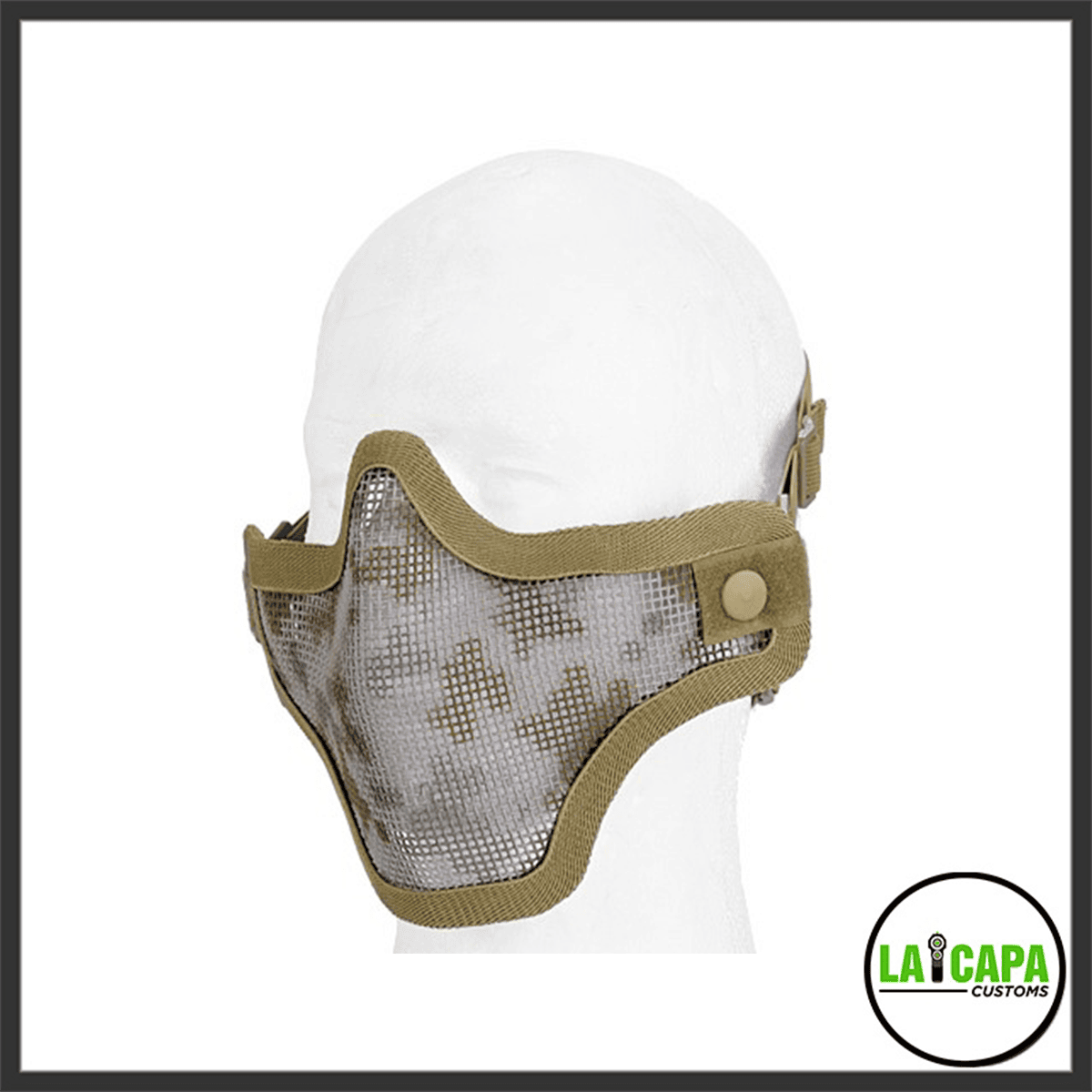 Lancer Tactical Airsoft Tactical Metal Mesh Half Mask