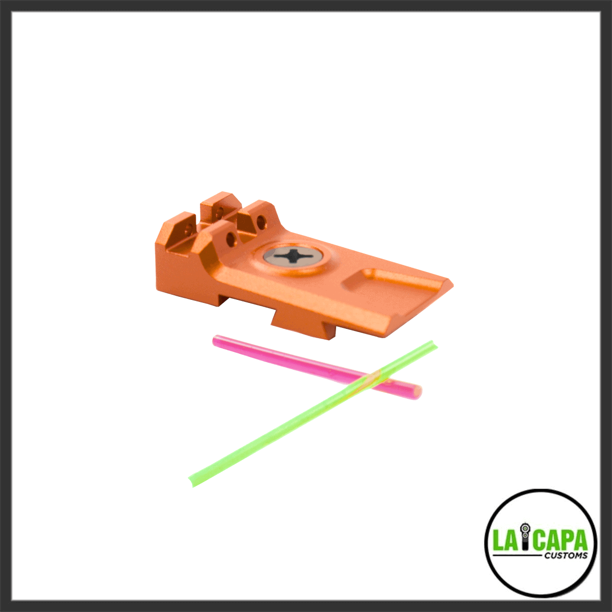LA Capa Customs Lightweight Rear Sight - Orange