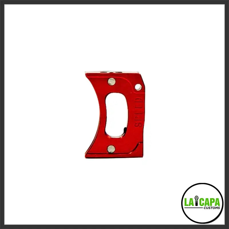 Speed Airsoft Hi-Capa Mono Hole Trigger - Curve red