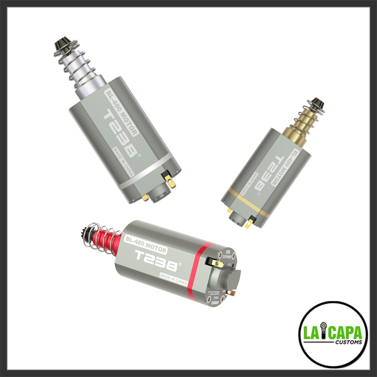 T238 Brushless Motor High Thermal Efficiency High Torque & Speed AEG Brushless Motor all over