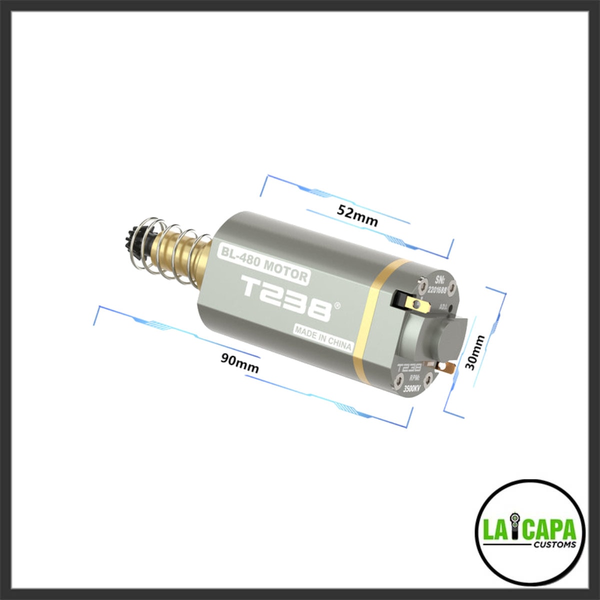 T238 High Torque and Speed Brushless Motor for AEG