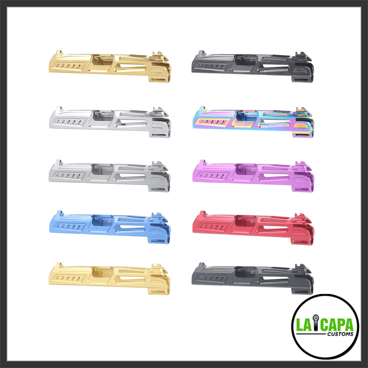 LA Capa Customs x SpeedQB 4.3 "COBRA” Aluminum Slide