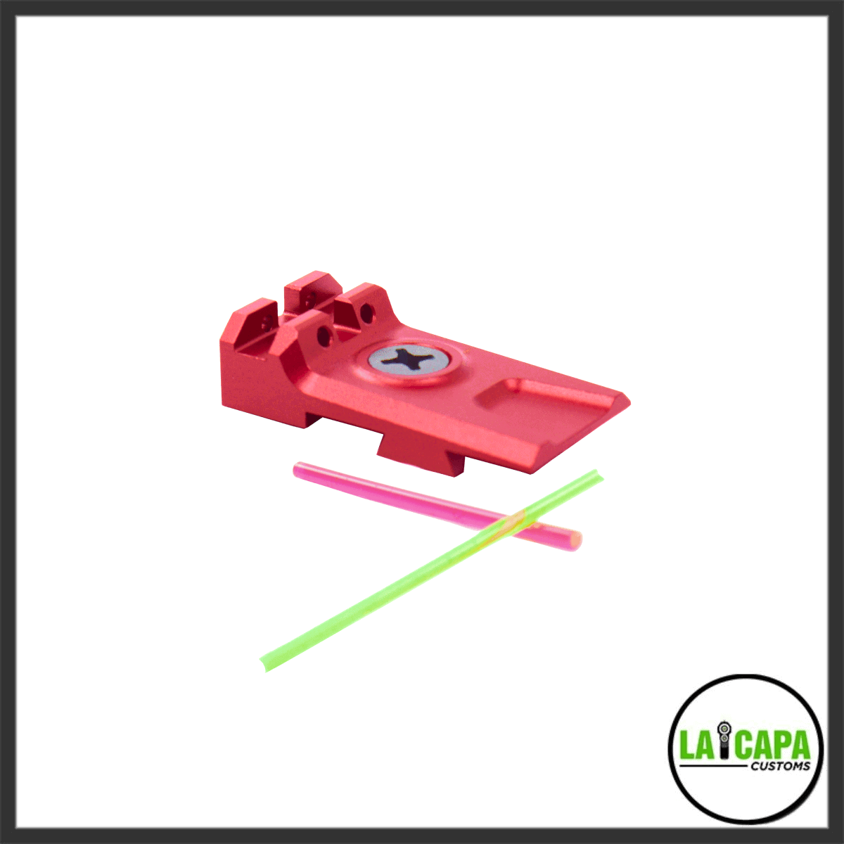 LA Capa Customs Lightweight Rear Sight - Red