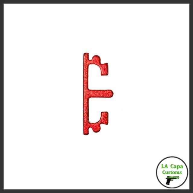 Airsoft Masterpiece Aluminum SV Puzzle Trigger Short Flat - Red