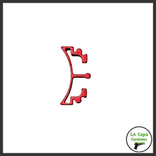 Airsoft Masterpiece Aluminum SV Puzzle Trigger Long Curve - Red