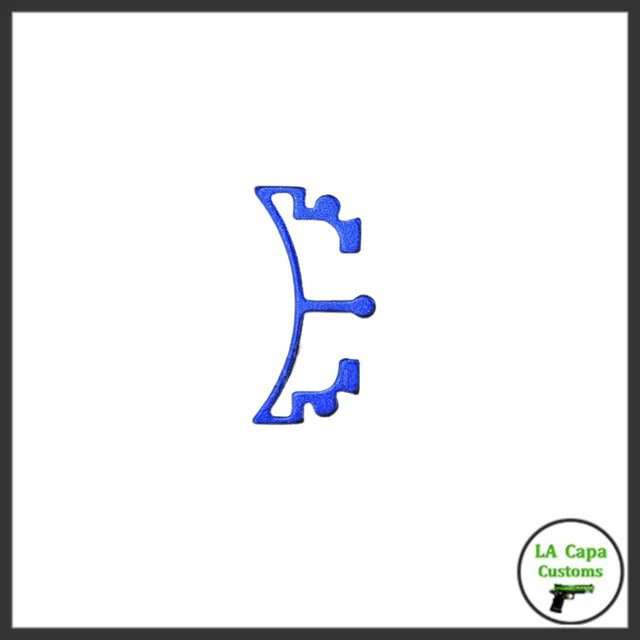 Airsoft Masterpiece Aluminum SV Puzzle Trigger Long Curve - Blue