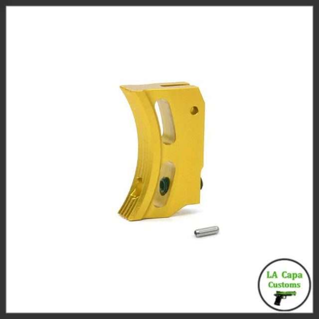 AIP Aluminum Short Curved Trigger (Type R) - Gold