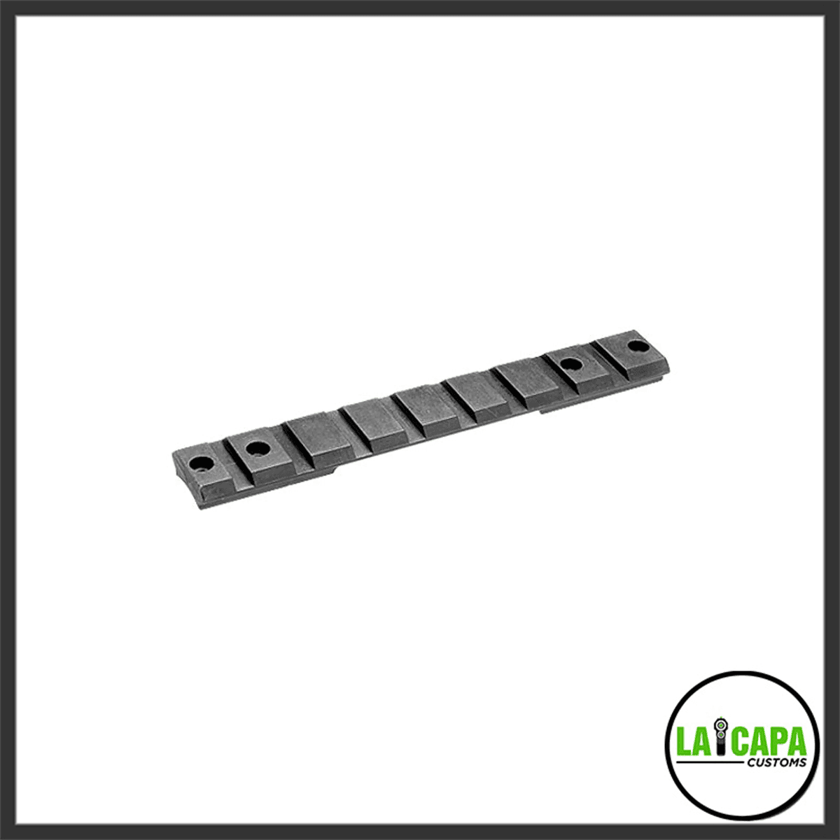 Tokyo Marui VSR-10 scope mount rail, a flat Picatinny-style bar with two mounting holes, shown at an angle against a white background.