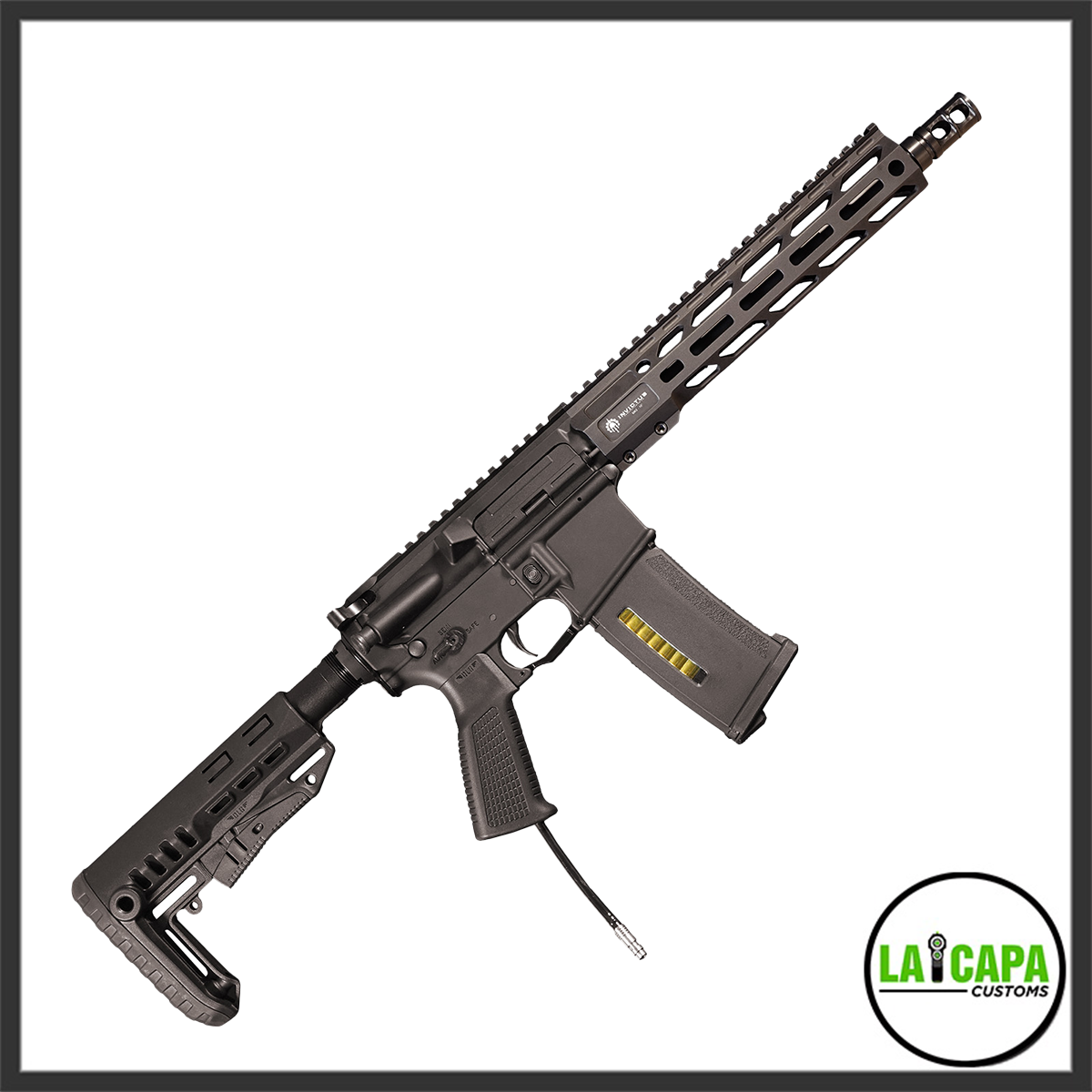 Wolverine Airsoft MTW Forged Series HPA rifle with INFERNO Gen 2 engine and connected HPA airline