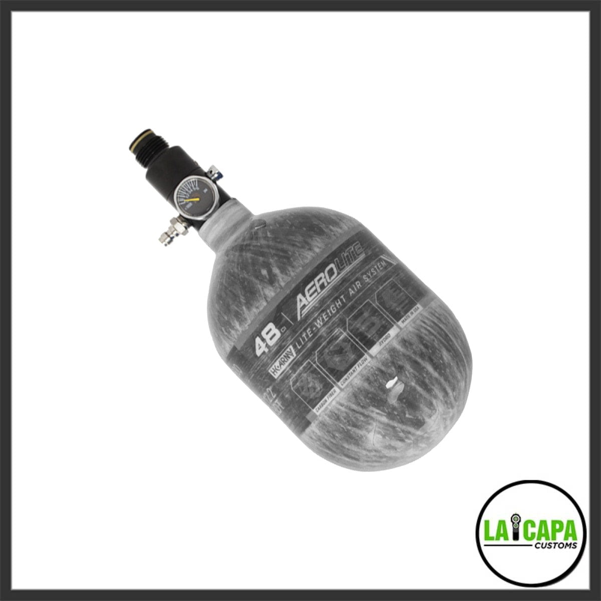 HK Army Aerolite 48/4500 Carbon Fiber Tank Clear Carbon