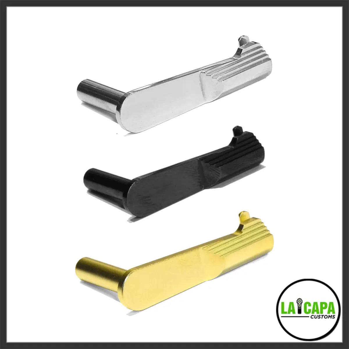 Airsoft Masterpiece STEEL Slide Stop - Type 2 Convex button for Hi Capa