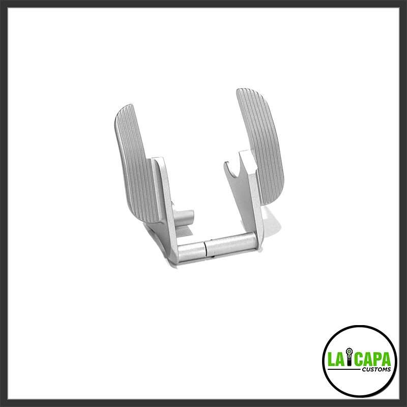 Airsoft Masterpiece SV V2 Ambi Safeties - Matte Silver
