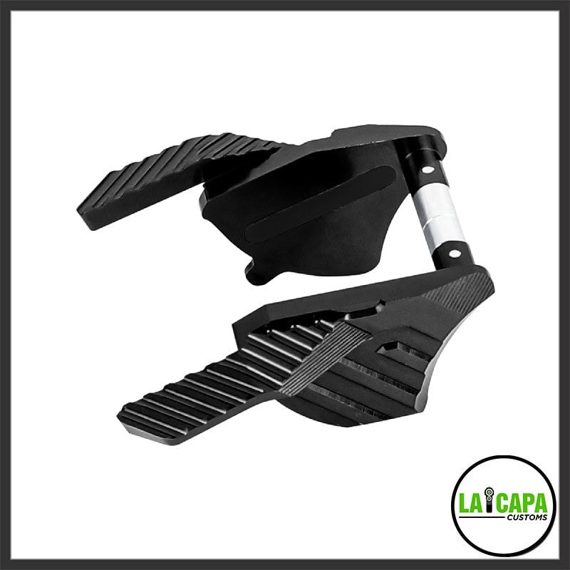 CNC Aluminum Thumb Safeties - Black (1)