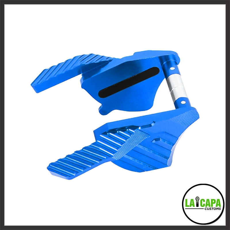 CNC Aluminum Thumb Safeties - Blue (1)