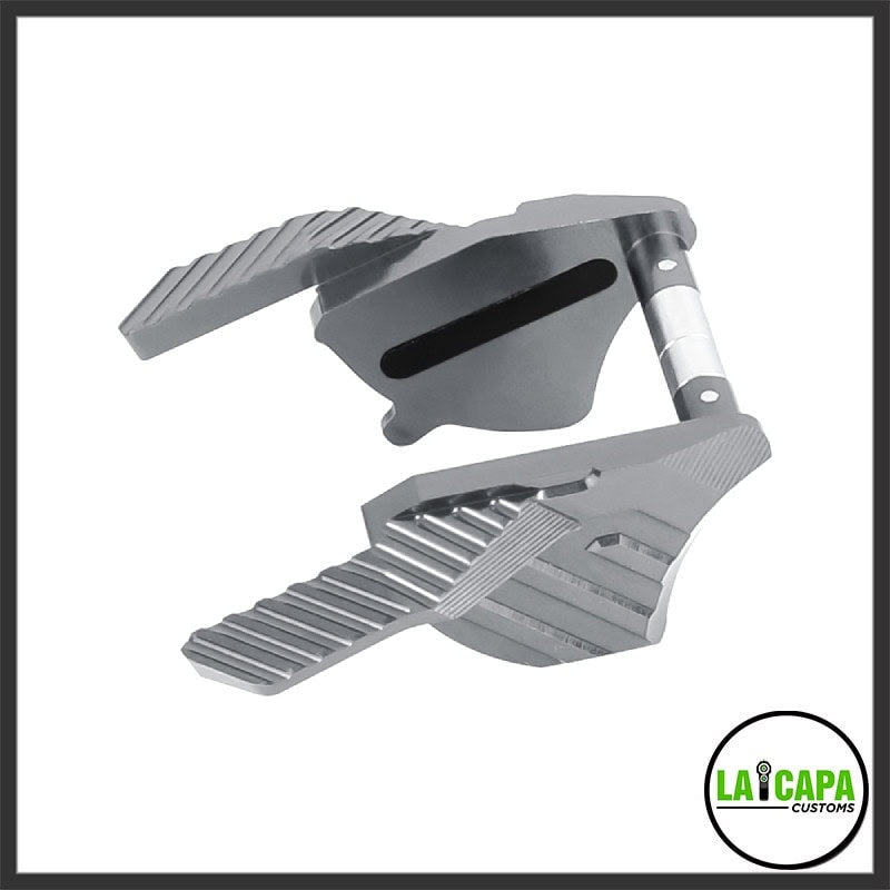 CNC Aluminum Thumb Safeties - Grey