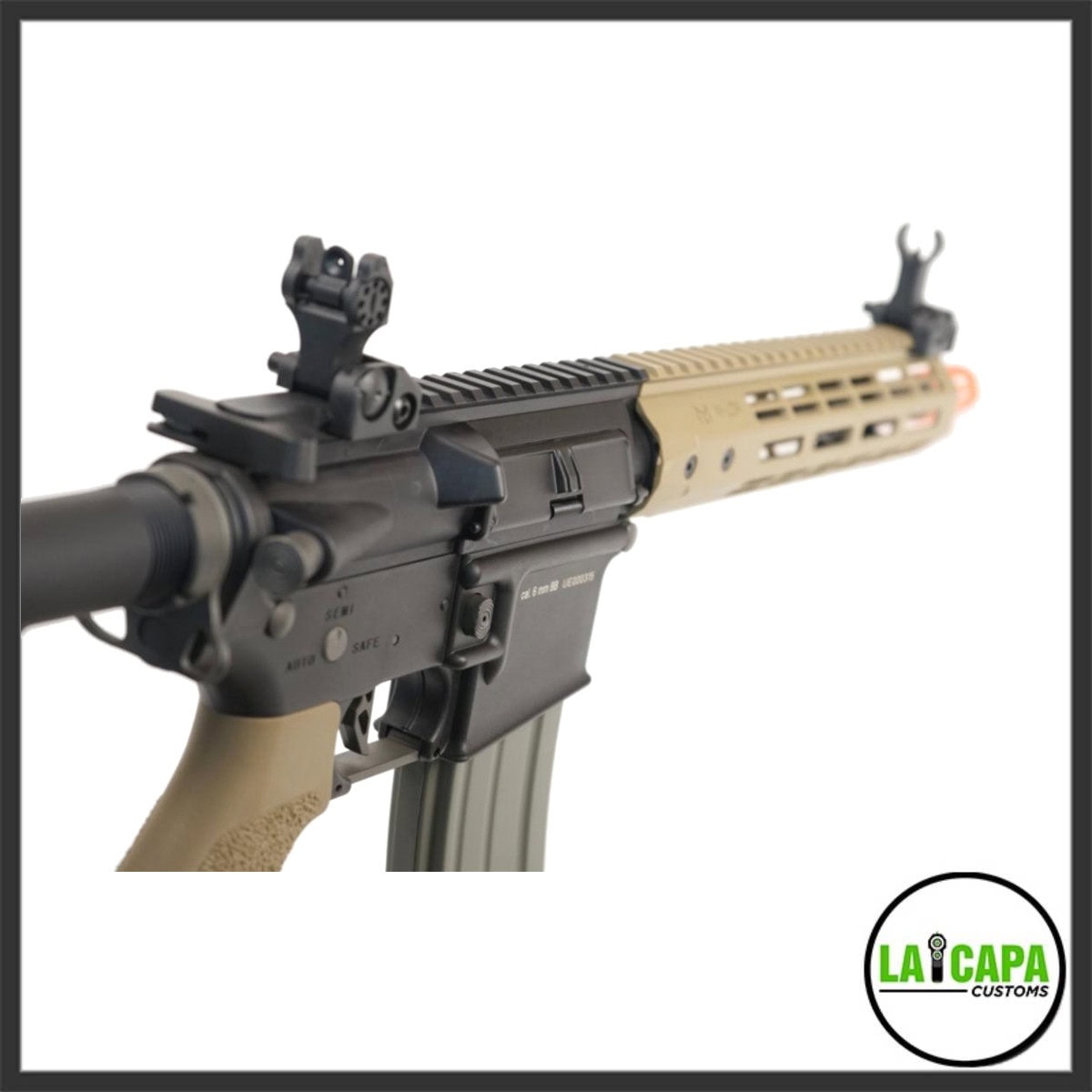 東京マルイ　M4CQB　Tan color model Elite Force M4 CQBX Next Gen Electric Rifle with LED Tracer