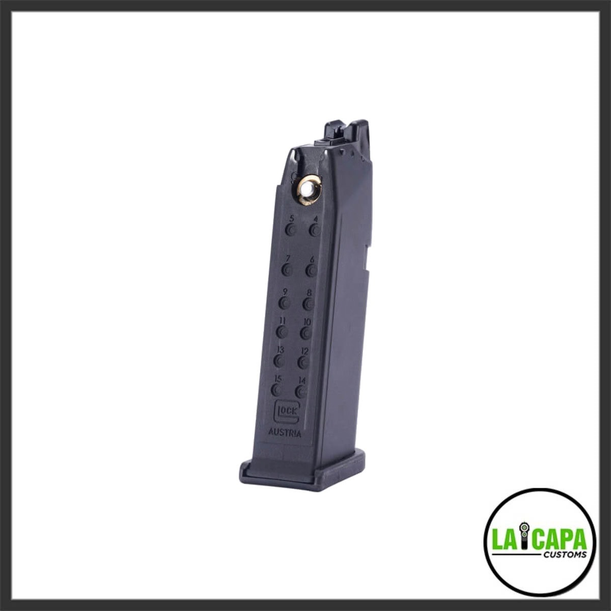 GLOCK G19 GEN 3 GBB MAG 6MM 19 RDS BLACK