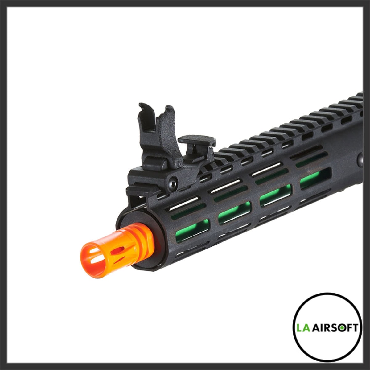 Lancer Tactical Gen 3 Archon 9" M-LOK Airsoft AEG Rifle w/ Delta Stock (Black/Green)