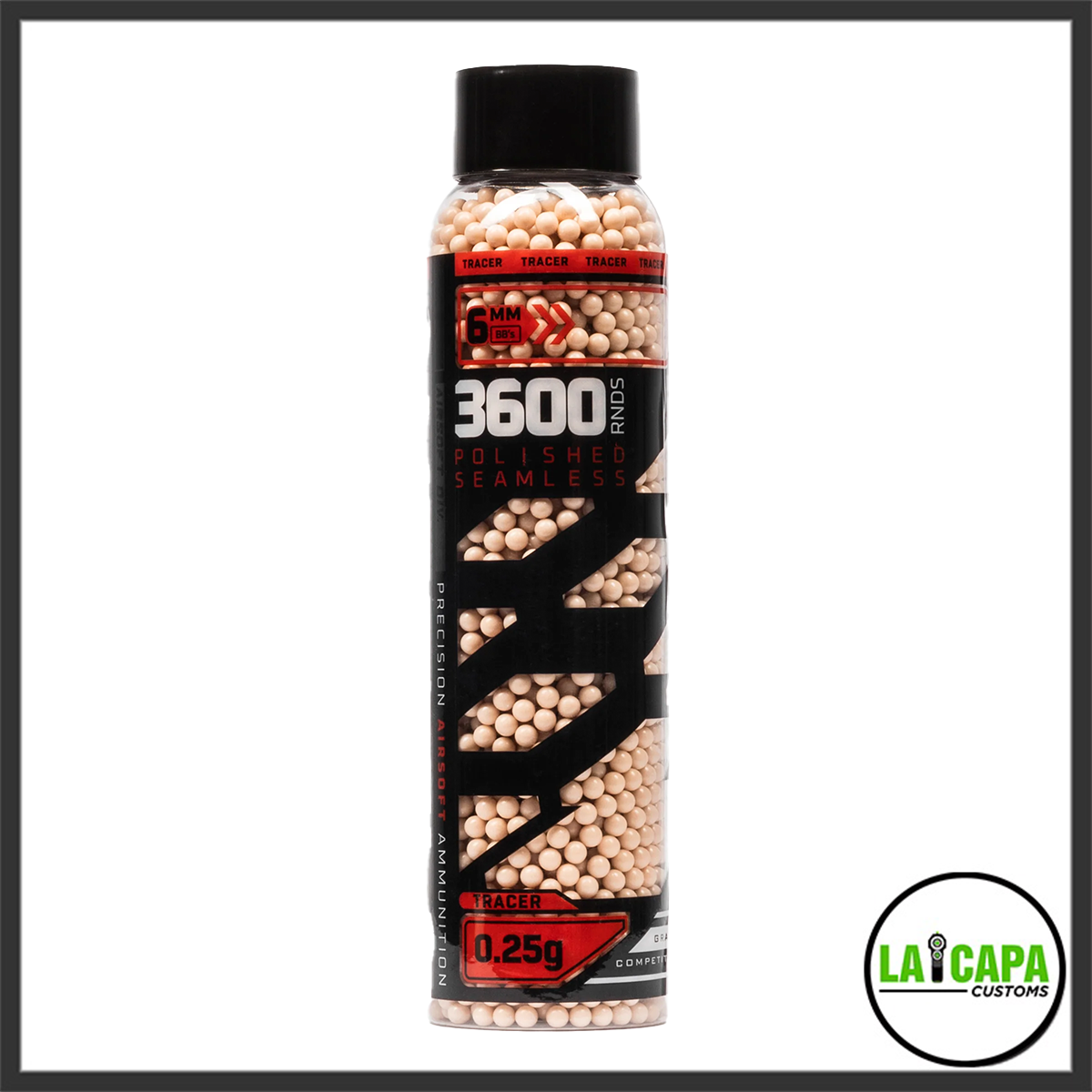 HK ARMY Glowball Tracer .25g BB's - 3600ct - Red