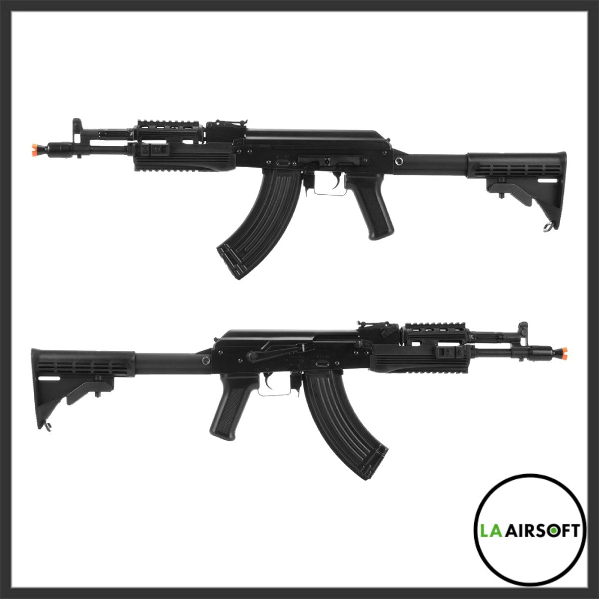Lancer Tactical LCT AK104 Airsoft Steel AEG Airsoft Rifle w/ Folding Stock (Black)
