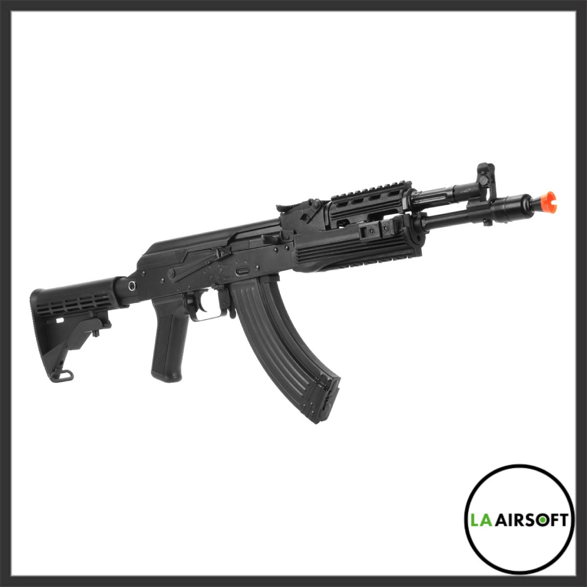 Lancer Tactical LCT AK104 Airsoft Steel AEG Airsoft Rifle w/ Folding Stock (Black)