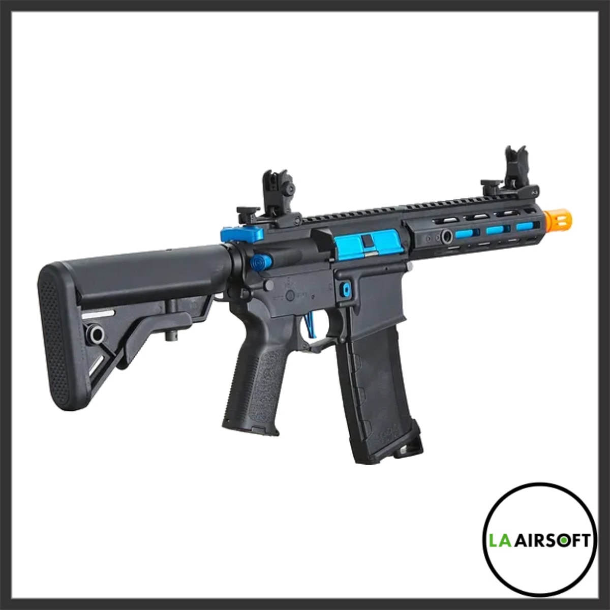 Lancer Tactical Gen 3 Hellion 7" M-LOK Airsoft AEG w/ Crane Stock