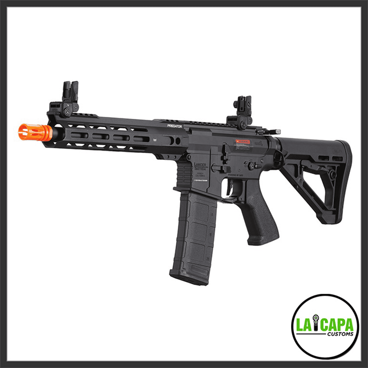 Lancer Tactical Gen 4 Predator 10" SBR AEG w/ Gate Aster II Bluetooth