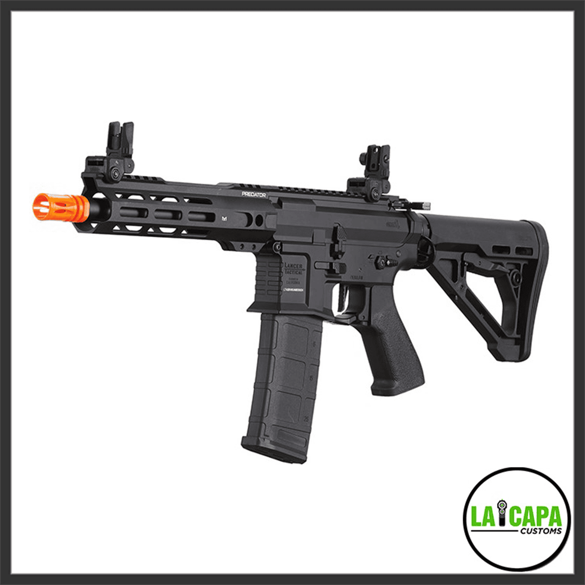 Lancer Tactical Gen 4 Predator 8" CQB AEG w/ Nebula II ETU