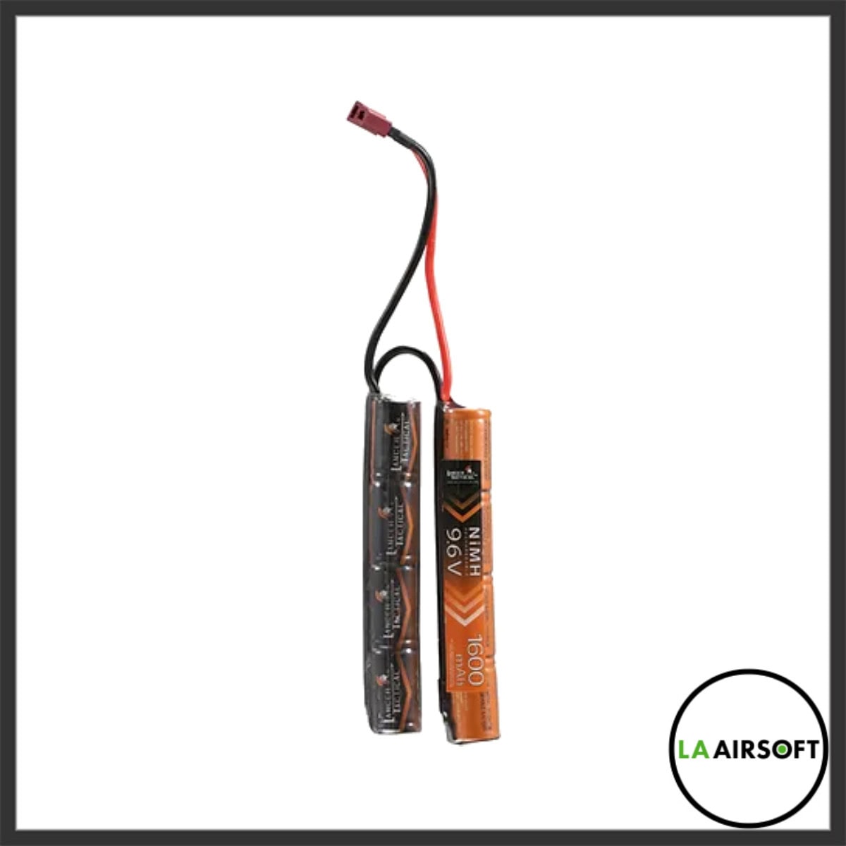 Lancer Tactical NiMH 9.6V 1600 mAh Nunchuck Battery Deans