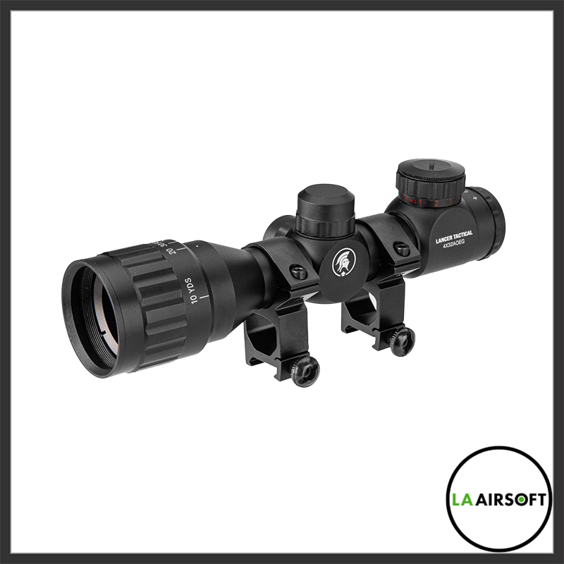 Lancer Tactical  4x32 AOEG Airsoft Rifle Scope