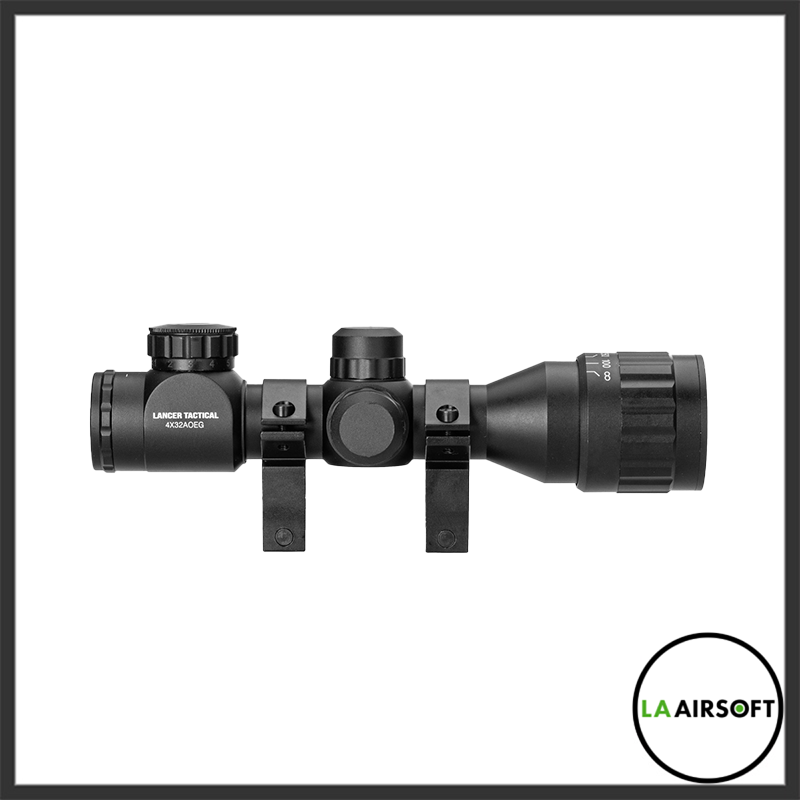 Lancer Tactical  4x32 AOEG Airsoft Rifle Scope