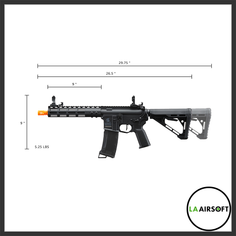 Lancer Tactical Gen 3 Archon 9" M-LOK AEG Rifle with Delta Stock