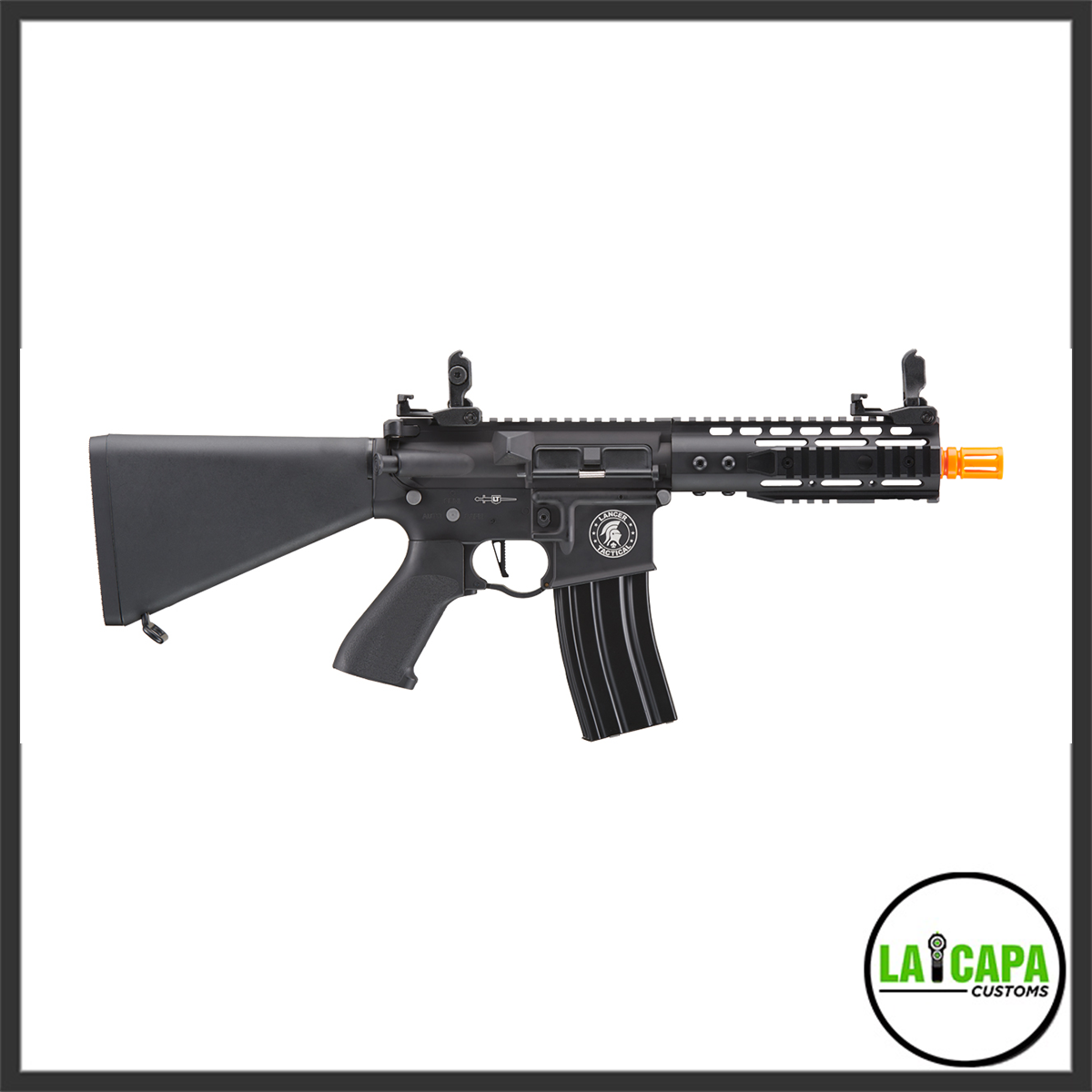Lancer Tactical Proline 7" KeyMod Airsoft AEG Rifle w/ Stubby Stock